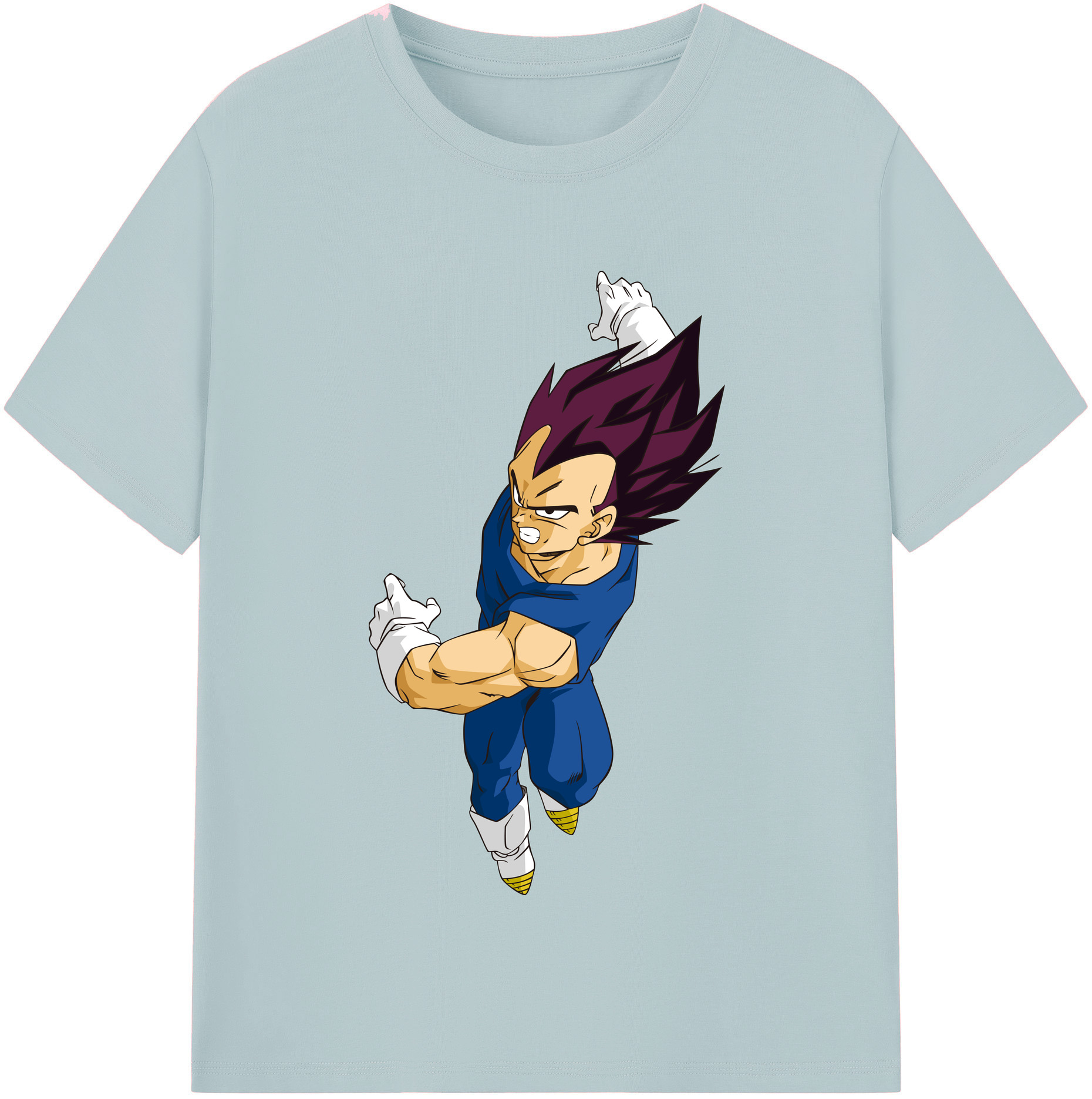 （画像用） ドラゴンボール ベジータ四世（Bejīta Yonsei）DRAGON BALL Vegeta IV 綿100％半袖Tシャツ（フロントプリント）